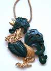 Hattie Carnegie Rooster Pendant