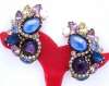 Hattie Carnegie Pastel Glass Earrings