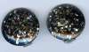 Lucite Black Confetti Earrings