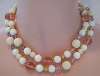  Dauplaise Peach & Cream Bead Necklace