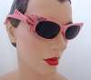 Decorated Pink Catseye Sunglasses