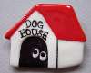 Flying Colors Ceramic Dog House Pin