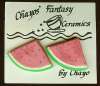 Chayos' Ceramic Watermelon Fruit Earrings