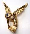 TRIFARI Goldtone Figural Hummingbird Pin
