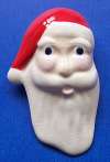 RUBY Z Ceramic Santa Claus Face Pin