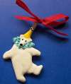 Ruby Z Ceramic Boy Polar Bear Pendant or Ornament