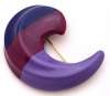 Kunio Matsumoto for Trifari Purple & Burgundy Lucite Necklace & Pin