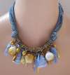 Ellelle Italy Blue & Gold Fruit Charm Necklace