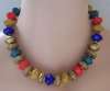 Ellelle Italy Multicolor & Gold-Colored Bead Necklace