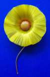 Hattie Carnegie Yellow Silk Flower Pin