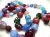 Hand-Knotted Strand of Art Glass Beads