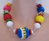 Huge Chunky Colorful Bead Necklace