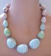 PARROT PEARLS Ceramic Easter Candy Egg Necklace