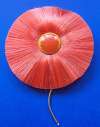 Enormous Vintage Hattie Carnegie Orange Silk Flower Pin