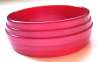 Ridged Raspberry Moonglow Lucite Bangle 