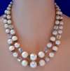 LISNER 2-Strand Pearly Bead & Crystal Necklace