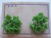 Venetian Green Glass Flower Clusters Necklace & Earrings