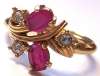 Avon Royal Radiance Pink & Clear Rhinestone Ring
