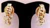 Jewels by Julio Goldtone Chain & Rhinestone Earrings
