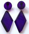 JUDITH HENDLER Acri-Gems Purple Earrings