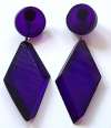 JUDITH HENDLER Acri-Gems Purple Earrings