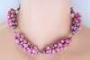 Made in France Pink Glass Beads & Pastes Necklace