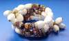 HOBE Wedding Cake & Milk Glass Beaded Wrap Bracelet