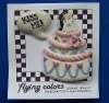 FLYING COLORS Ceramic Wedding Cake & Kiss Me Pins