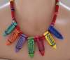 Colorful Ceramic Flying Colors Crayon Necklace