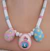 Flying Colors Ceramic Easter Egg Necklace