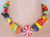 Parrot Pearls Ceramic Candy Theme Necklace
