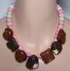 Flying Colors Ceramic Chocolate Candy Necklace