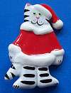Flying Colors Ceramic Christmas Cat