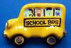 Flying Colors Ceramic School Bus Pin