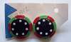 Ruby Z Ceramic Watermelon Colors Earrings (Pierced)