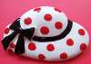 Flying Colors Ceramic Red Polka-Dot Hat Pin