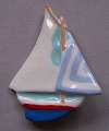 Ruby Z Ceramic Sailboat Pin