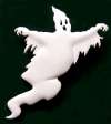 J. J. Enameled Halloween Ghost Pin