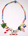 Ruby Z Ceramic Christmas Toy Necklace