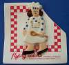 Flying Colors Ceramic Figural Chef Pin on Card