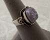 Sajen Silver & Purple Agate Druzy Ring 7.5