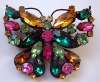 Regency Style Multicolor Butterfly Pin