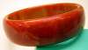 Swirled Pumpkin Bakelite Bangle