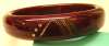 European Bakelite Bangle in Wine Shade