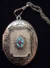 Camphor Glass & Enamel Locket