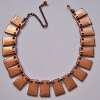 Matisse Copper & White/Gray Enamel Necklace