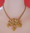 Weissco Citrine Rhinestone Necklace