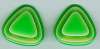 Green Laminated Plastic Earrings