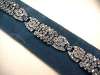 Early Trifari Deco Bracelet w/Clear Rhinestones