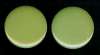Bakelite Green Disc Earrings - 1 1/8